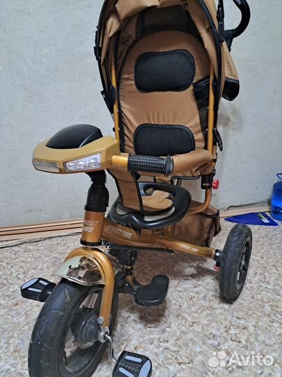 Детский велосипед с родительской ручкой