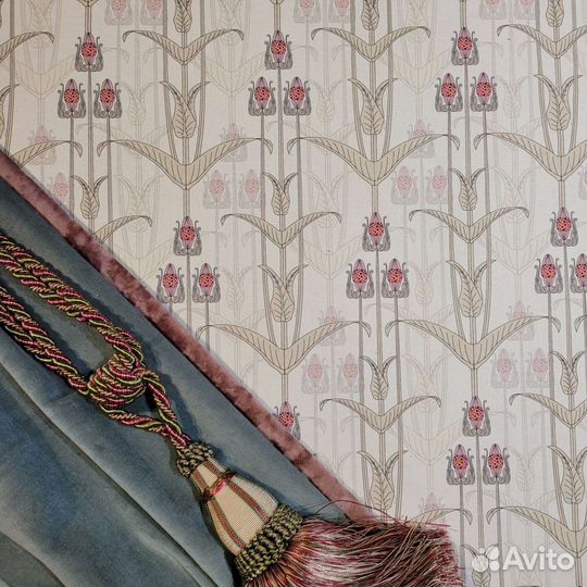 Ткань саржа хлопковая Осока модерн