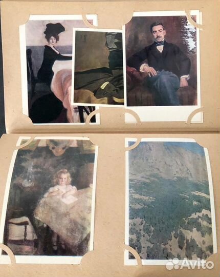 02 Редкие открытки с картинами художников