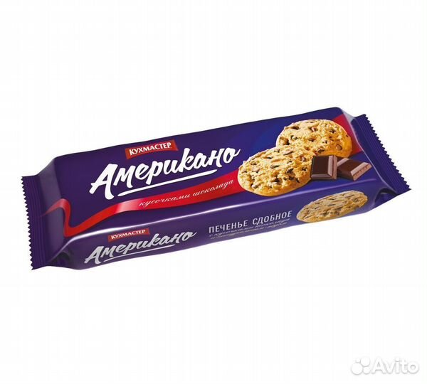 Опт - Сдобное печенье Американо с шоколадом 270г