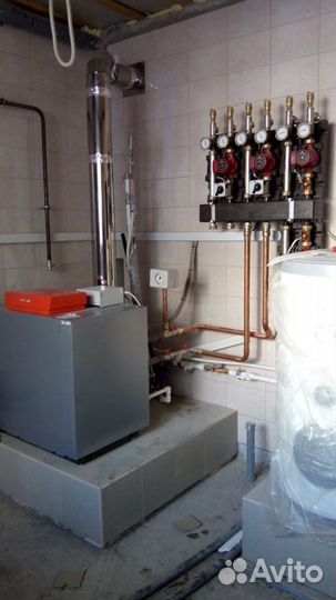 Тёплый пол.Радиаторное отопление. Монтаж котельног