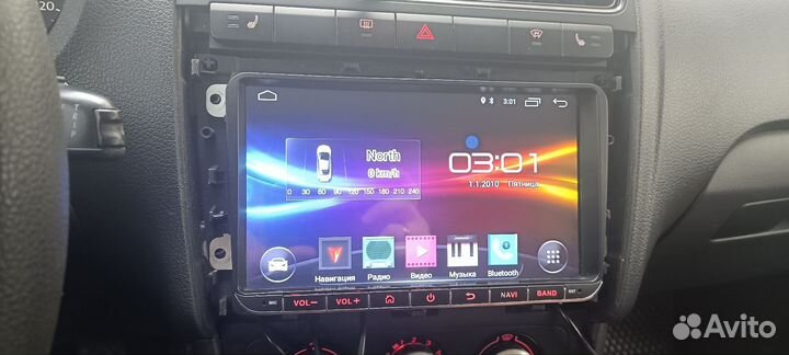 Магнитола 2din android 9 дюймов volkswagen polo