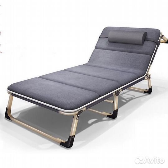 Раскладушка с матрасом и подушкой походная