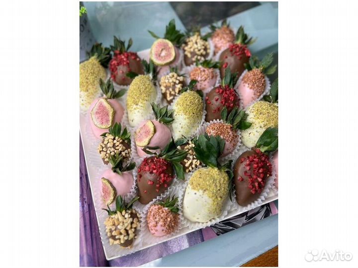 Клубника в шоколаде. Набор к дню Матери KLN-3362