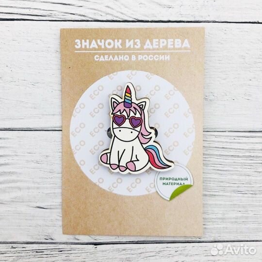 Значок Unicorn из дерева