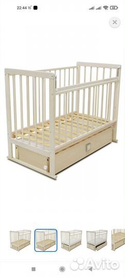 Детская кровать с матрасом от 0 до 3 лет