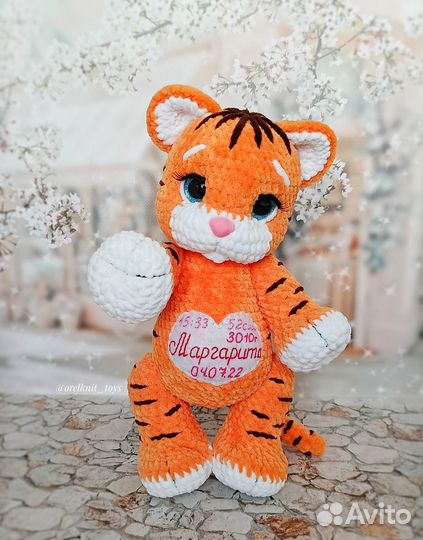 Вязаные игрушки с метрикой