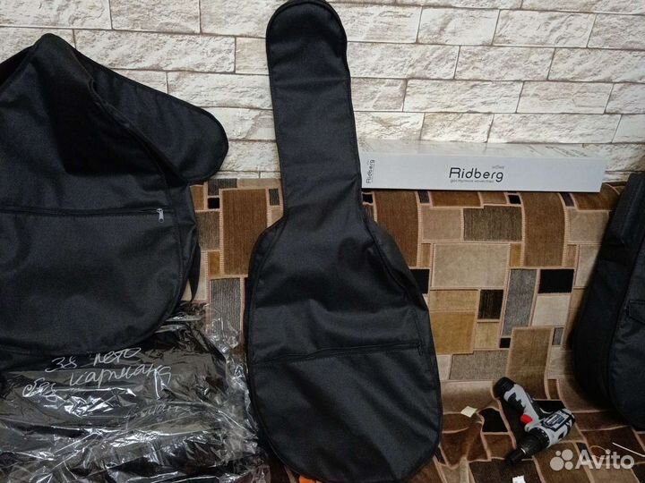 Электро акустическая гитара с чехлом