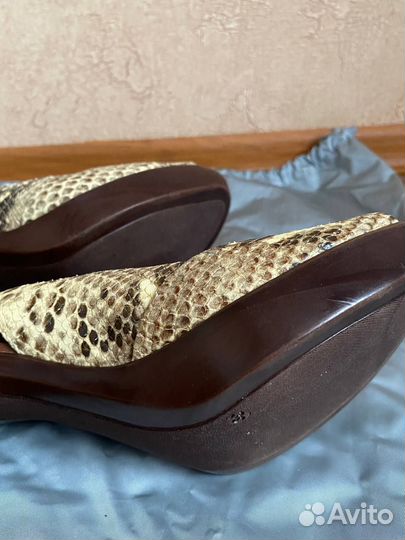 Босоножки Max Mara Weekend 39 кожа питона