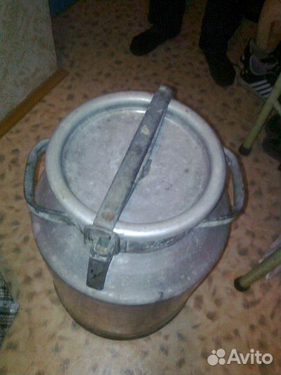 Фляга алюминиевая и пластиковая 40 л б\у