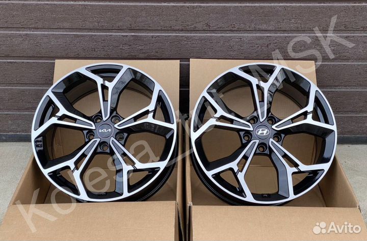 Диски r19 Kia Hyundai Black Machined
