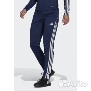 Спортивные брюки темно-синего цвета Adidas, темно