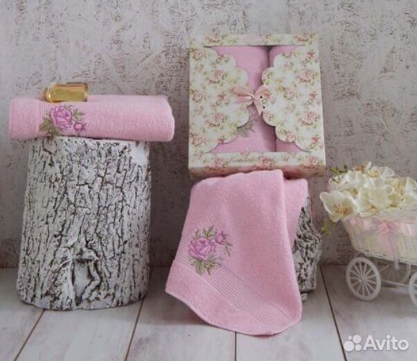 Комплект полотенец karna в подарочной упаковке