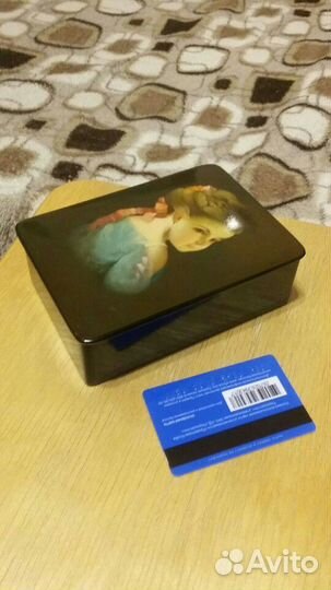 Шкатулка старинная Федоскино '88