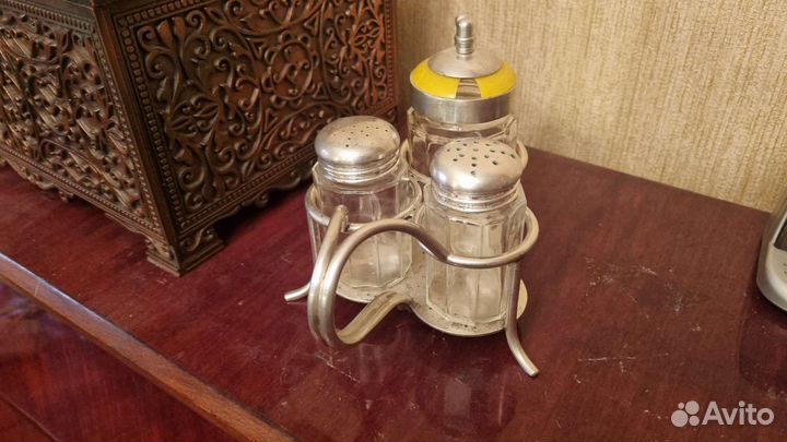 Набор для специй посеребрение