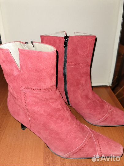 Ботильоны, натуральная замша, р-р 38-39