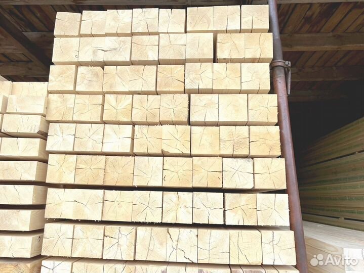 Брус обрезной 100х200х6000мм