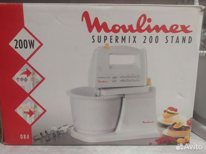 Миксер планетарный moulinex supermix 200