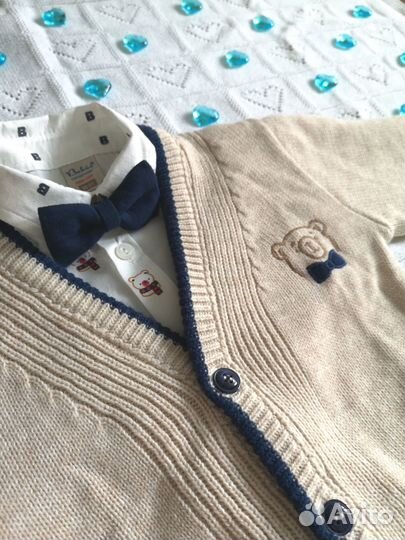 Костюм (тройка) для мальчика нарядный 98 размер