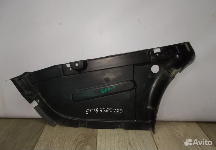 Защита заднего бампера правая бу BMW 4 F32 OEM 517