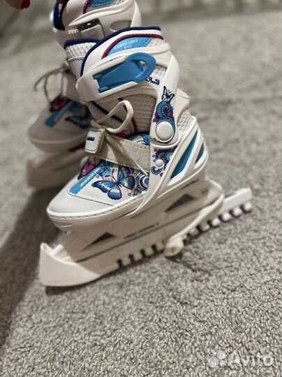 Коньки детские раздвижные nordway 26-30