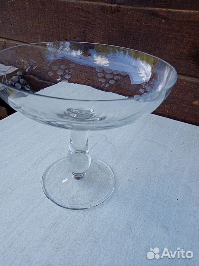 Ваза для фруктов на ножке СССР