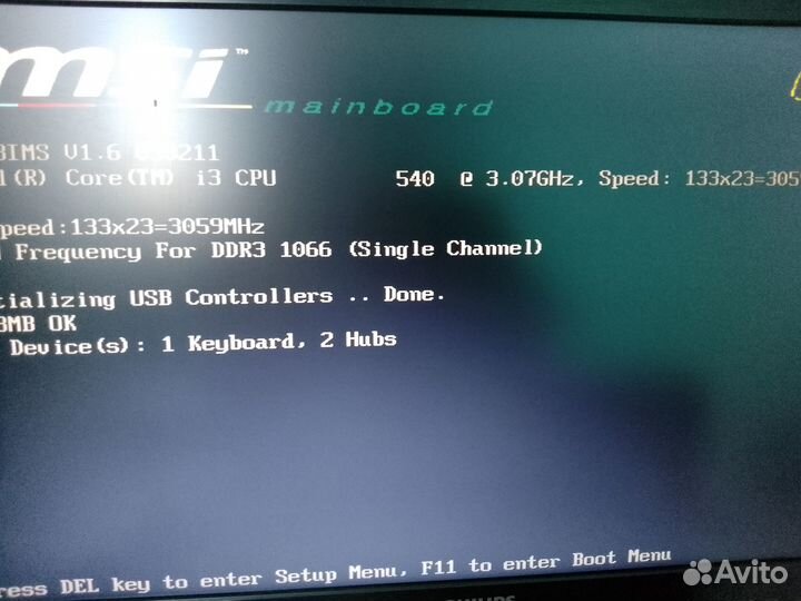 Материнская плата MSI H55-G43 + Intel i-3 540