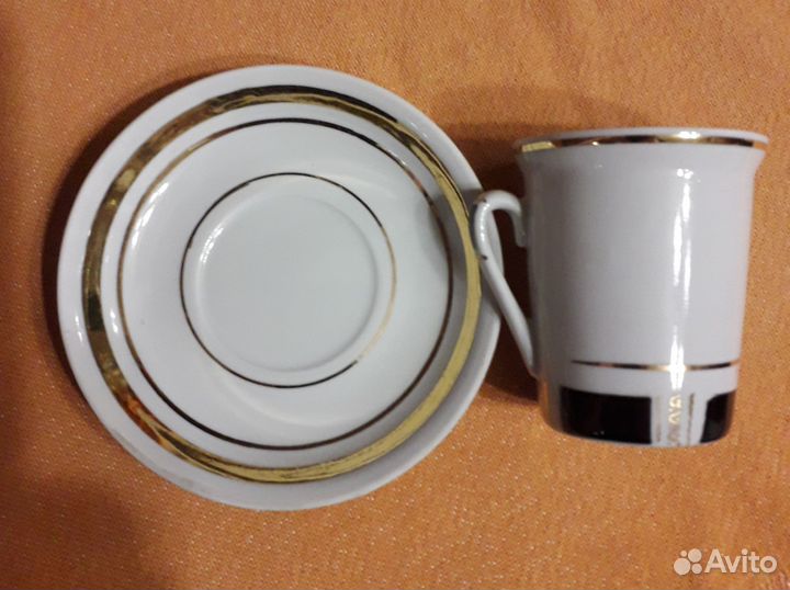 Кофейный сервиз СССР Городницкий фарфор на 6персон