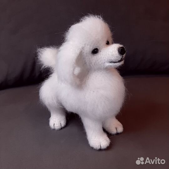 Вязаная собака, интерьерная игрушка