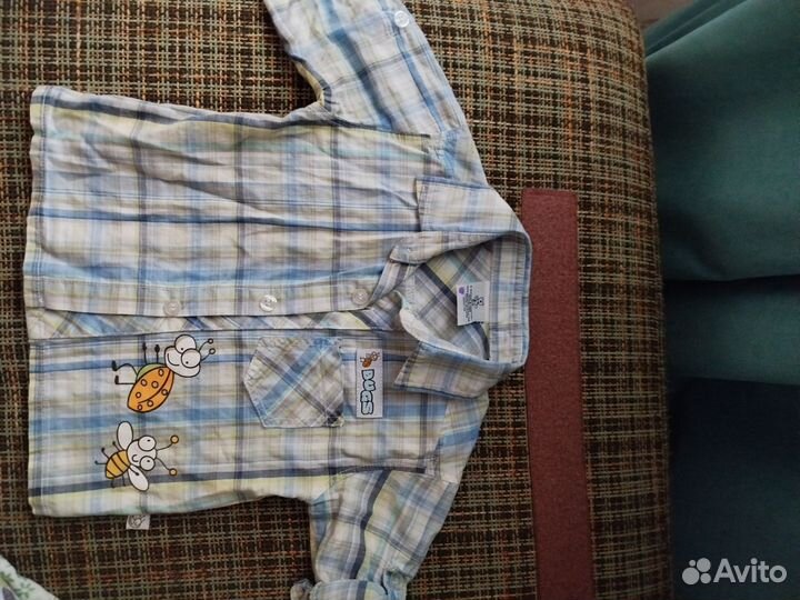 Рубашка блузка 62 68 74