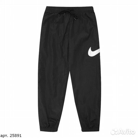 Штаны Nike big Swoosh Чёрные