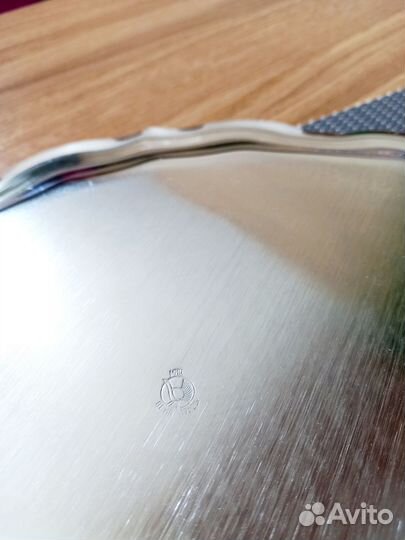 Поднос мельхиоровый. СССР. Кольчугино