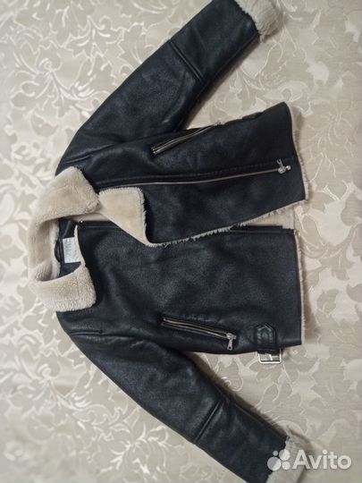 Дубленка детская zara размер 140