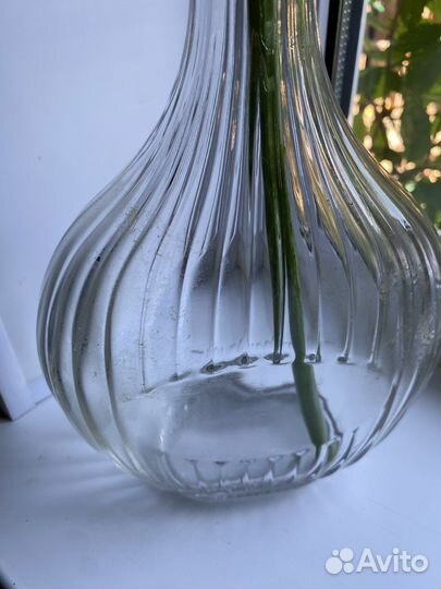 Стеклянная бутылка для декора декупаж