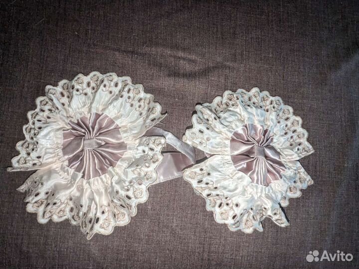 Шёлковый ламбрекен для штор с завязками