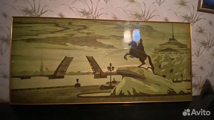 Панно «белые ночи», натуральное дерево