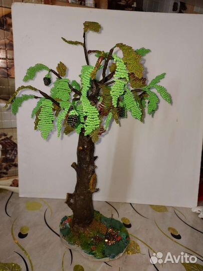 Дуб из бисера