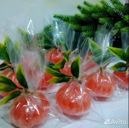 Мыло мандарины ручной работы