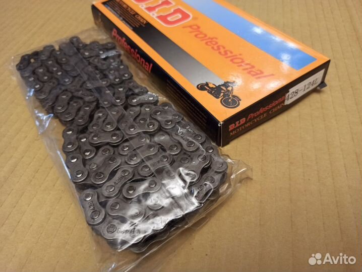 Цепь DID 428 *118L без сальника (black &black)