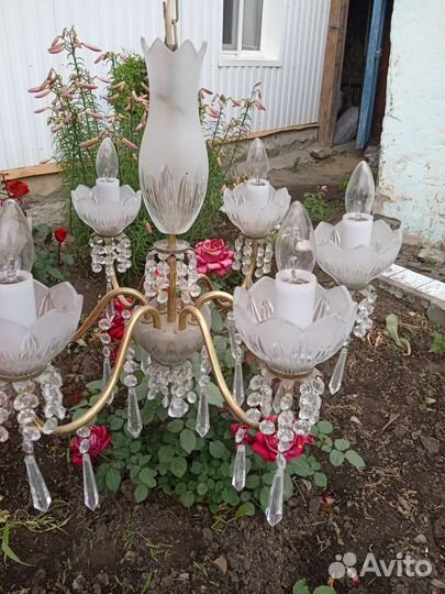 Хрустальная люстра СССР