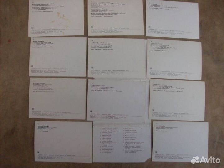 Набор открыток Хоккей, 25 шт, 1973 год