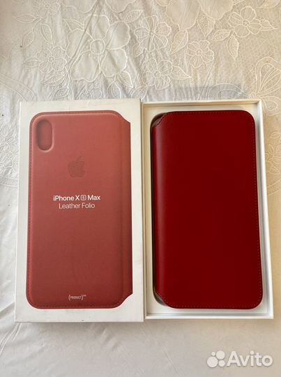 Чехол Apple iPhone XS Max Leather Folio