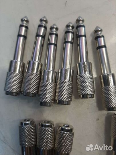 Переходник со штекера 6,3 стерео на гнездо 3,5стер