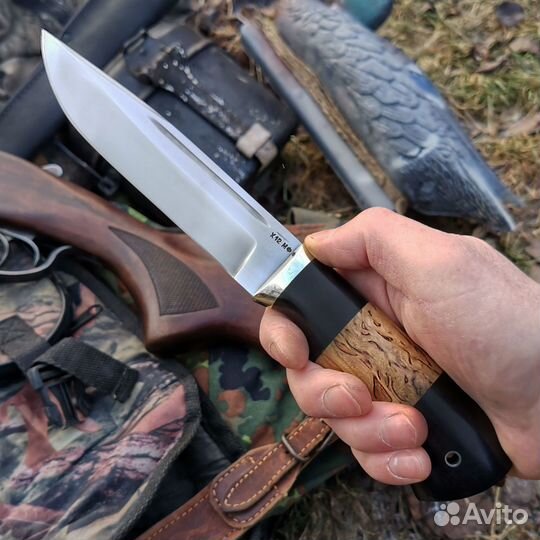 Нож Луч с долами из стали Х12мф