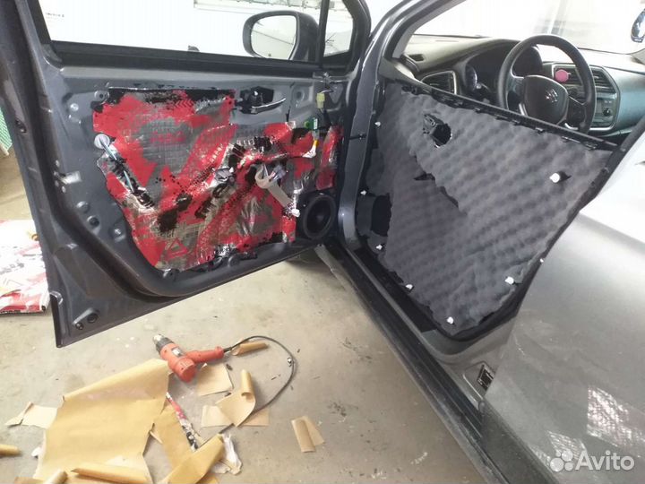 Шумоизоляция дверей автомобиля