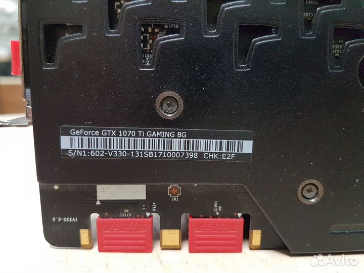 Видеокарта MSI GeForce GTX 1070 Ti gaming 8192MB