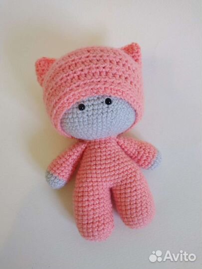 Кукла пупс йо-йо, вязаная игрушка