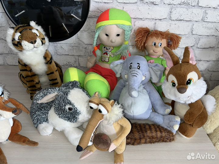 Игрушки мягкие. Пакет игрушек детских
