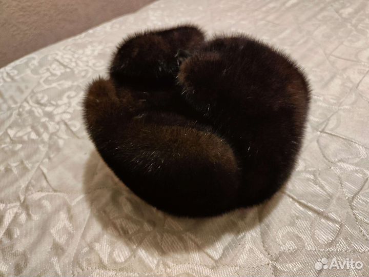 Норковая шапка мужская