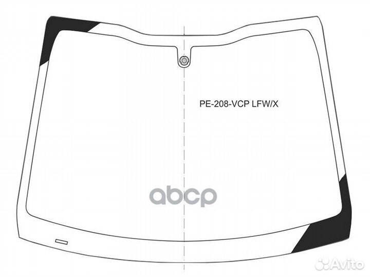 Стекло лобовое peugeot 208 3/5D HBK 12-19 PE-20